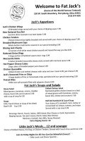 Fat Jack's And Grill menu