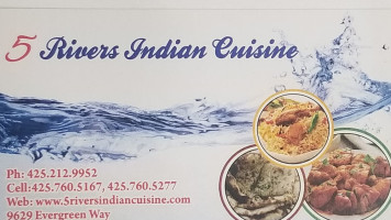 5 Rivers Indian Cuisine food