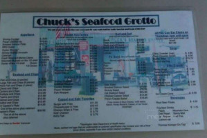 Chuck's Seafood Grotto menu