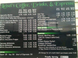 Leisel's Coffee, Drinks Espresso menu