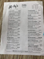 Molly's Community Cafe menu