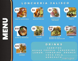 Loncheria Jalisco menu