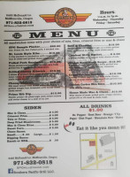 Southern Pacific Grill menu