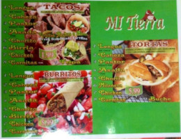 Mi Tierra Carniceria, Panaderia Y Taqueria menu