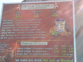 Dutch Bros Coffee menu