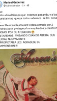 Aurea's Mexican Retaurant food