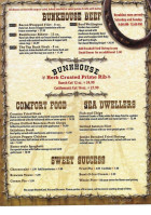 Bunkhouse Bar And Grill menu