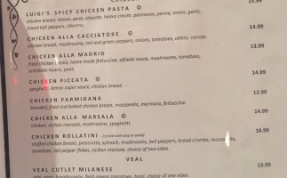 Tony And Luigi's menu