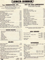 Northwood menu