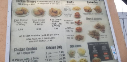 Krispy's Fried Chicken menu