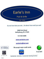 Earle's Inn Pub Grille menu