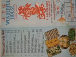 Wonderful Chinese menu