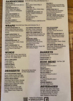 The Gettysburger Company menu