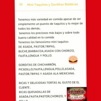 Mini Taquitos Y Gorditas Balderas food