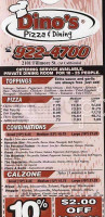 Family Pizza Pub menu