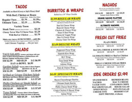 Tac-o The Town menu