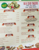 La Fogata Mexican menu