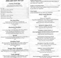 Bluebonnet Cafe menu