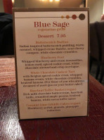 Blue Sage Vegetarian Grille menu