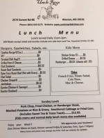 Uncle Ray's menu