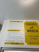 Crepes Of Wrath menu