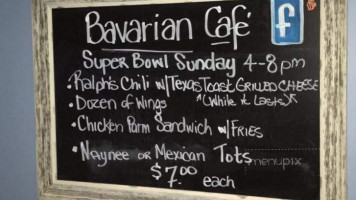 Bavarian Cafe menu