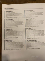 Booneshine Brewing menu