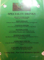 Stir Krazy Coffee Company menu