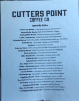 Cutters Point Coffee menu