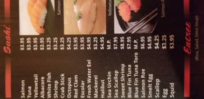 Mad Tuna Sushi And Bento menu