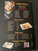Yamato Sushi Steak House menu