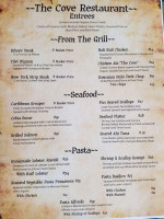 The Cove menu