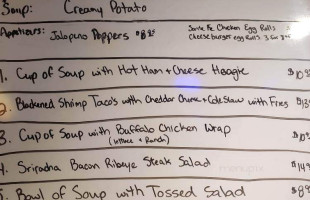 Wind Haven Lounge menu