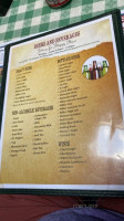 T N C's Lounge menu