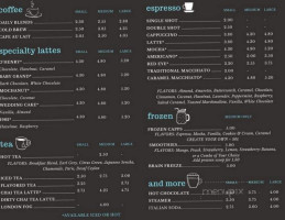 Coffee Brake menu