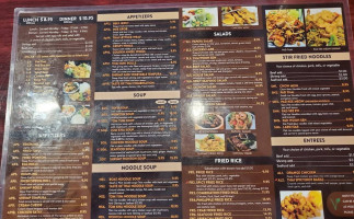 Taste Of Thai menu