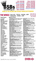 Big Shot Bob's House Of Wings: Cranberry Township menu