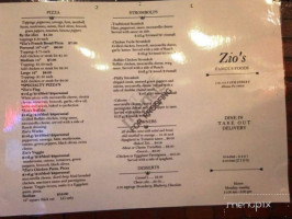 Zio's Famous Foods menu