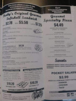Punky's Pizza Softshell menu