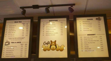 Cafe Wow menu