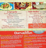 Patron Mexican Grill menu