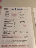 Jim And Jimmies menu