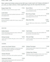 Eau Claire Street Cafe menu