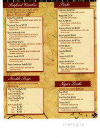 Yenti Villa menu