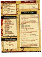 Yenti Villa menu