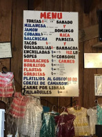 Panaderia Y Taqueria Morelos menu