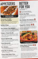 Tgi Fridays menu