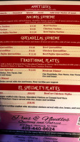 El Sombrero Cafe menu
