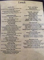 Bear Meadows Grill menu