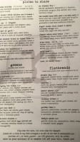 Red's Place menu